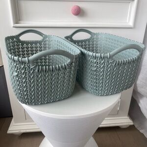 2 Mint Blue Basquets 3L